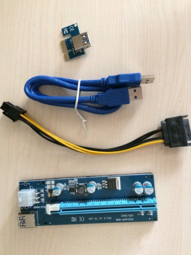 Продам Райзер PCI-E PCI Express 1x 4x to 16x Riser USB 3.0, 6 pin, 12 v