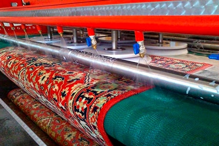 Полоскание ковров после стирки