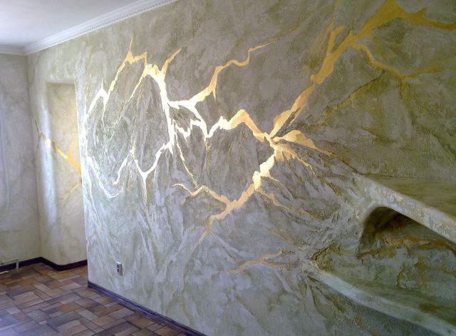 Декоративная покраска стен и потолков Донецк